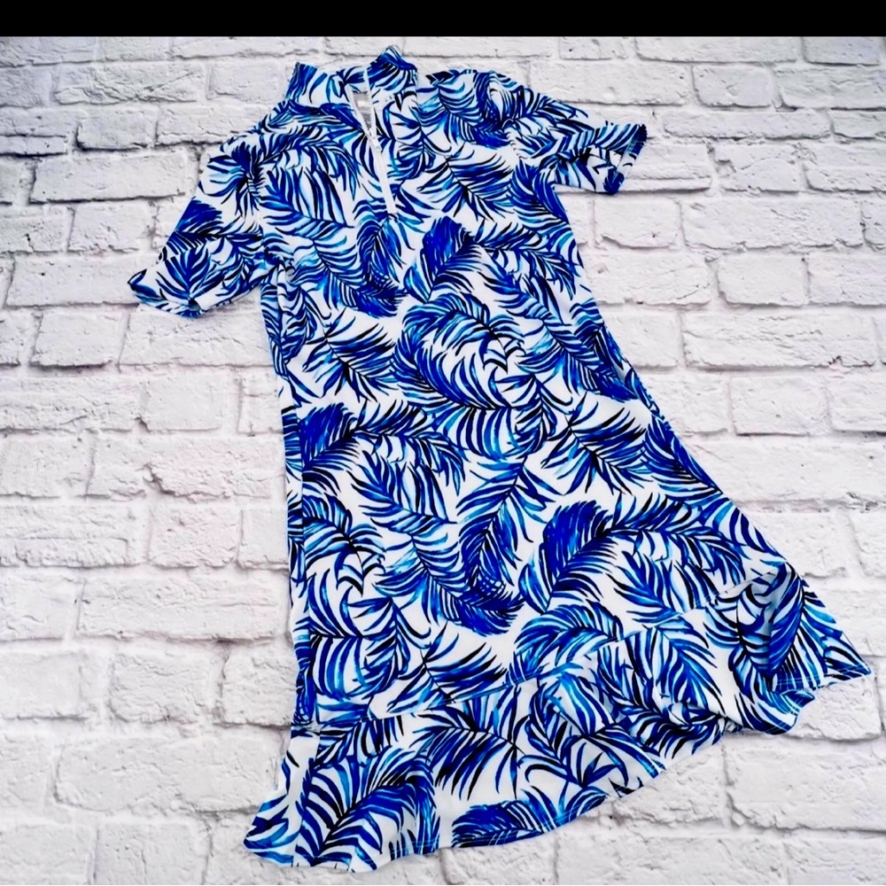 Tommy Bahama Golf  1/4 Zip Indigo Palms Dress Sz S NWT